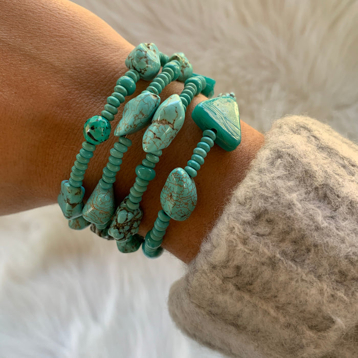 Turquoise Wire Wrap Bracelet