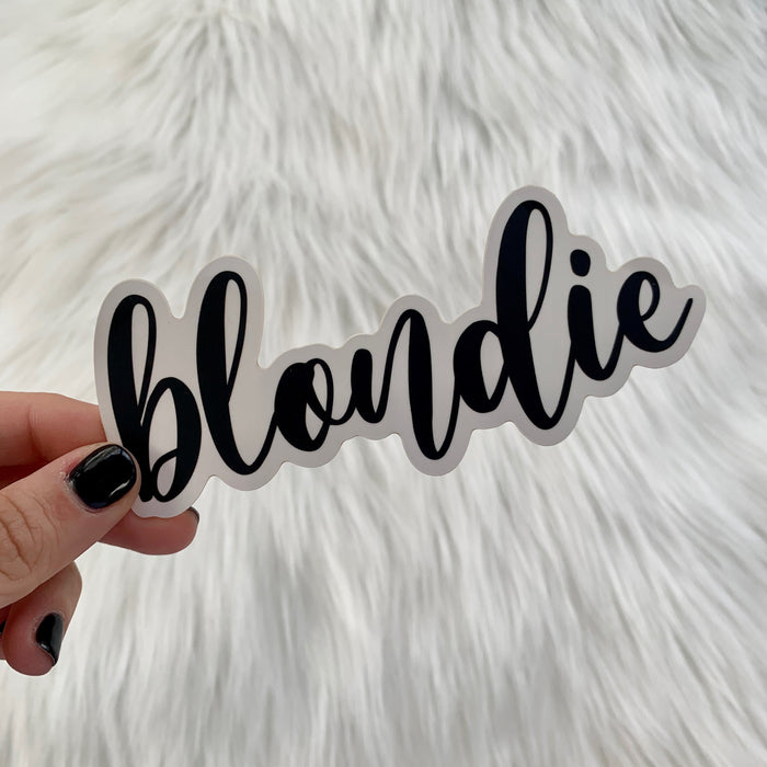 Blondie Sticker